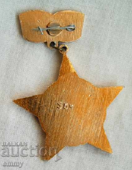 Auction Old badge USSR Glory to the Soviet rocket launchers Auction Old badge USSR Glory to the Soviet rocket launchers