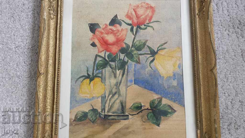 STILL LIFE WATERCOLOR PAINTING 69 / I.VALKANOV with price 250.00 BGN | € 127.82 STILL LIFE WATERCOLOR PAINTING 69 / I.VALKANOV with price 250.00 BGN | € 127.82