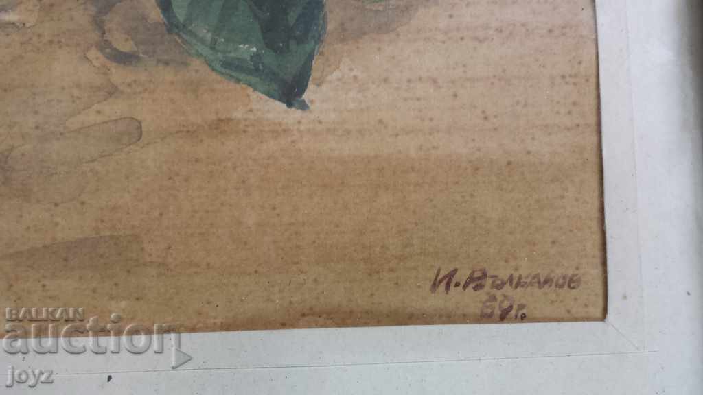 Auction STILL LIFE WATERCOLOR PAINTING 69 / I.VALKANOV Auction STILL LIFE WATERCOLOR PAINTING 69 / I.VALKANOV