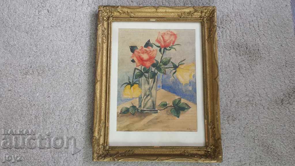 STILL LIFE WATERCOLOR PAINTING 69 / I.VALKANOV