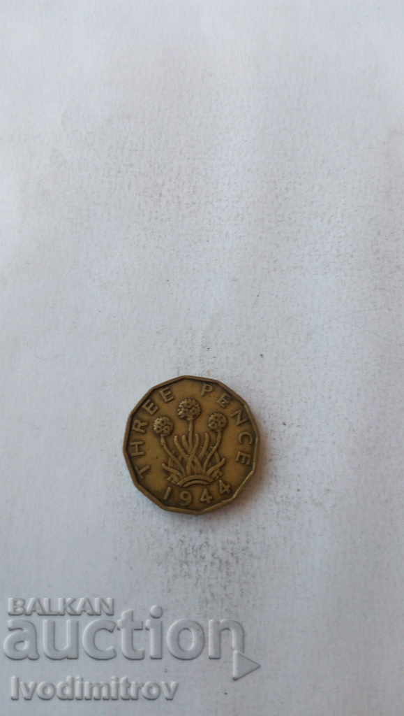 Great Britain 3 pence 1944