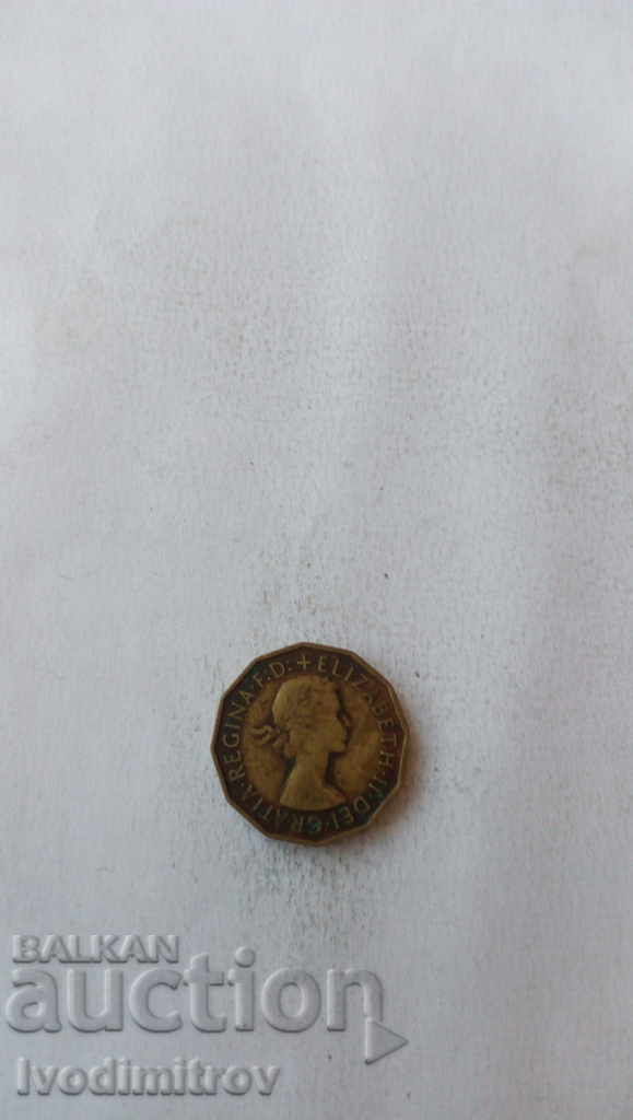 Great Britain 3 pence 1954 with price 1.65 BGN | € 0.84 Great Britain 3 pence 1954 with price 1.65 BGN | € 0.84