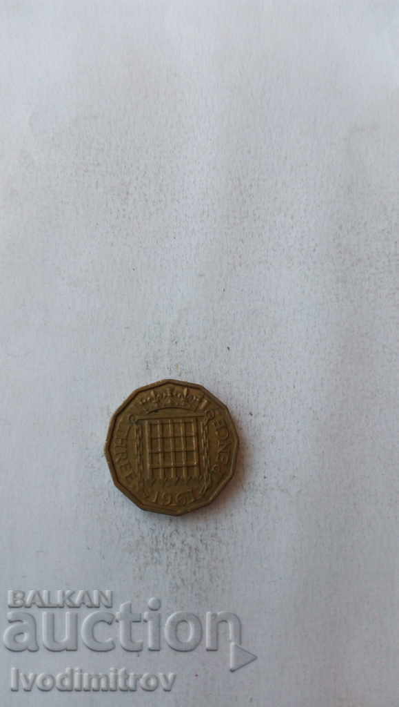 Great Britain 3 pence 1961