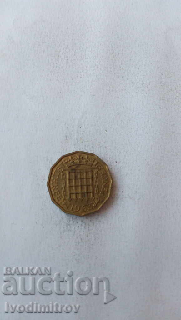 Great Britain 3 pence 1963