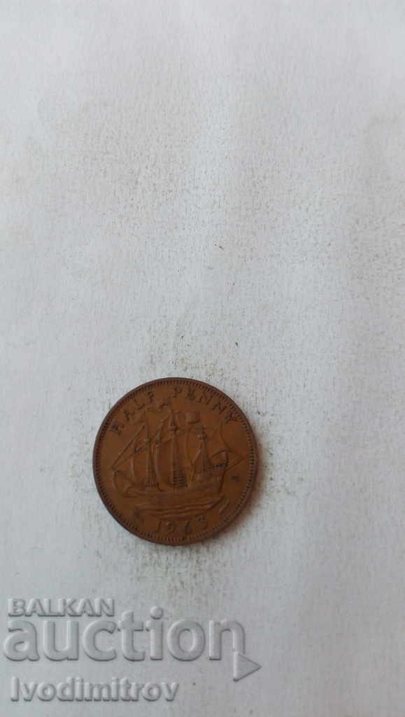 Marea Britanie 1/2 penny 1963