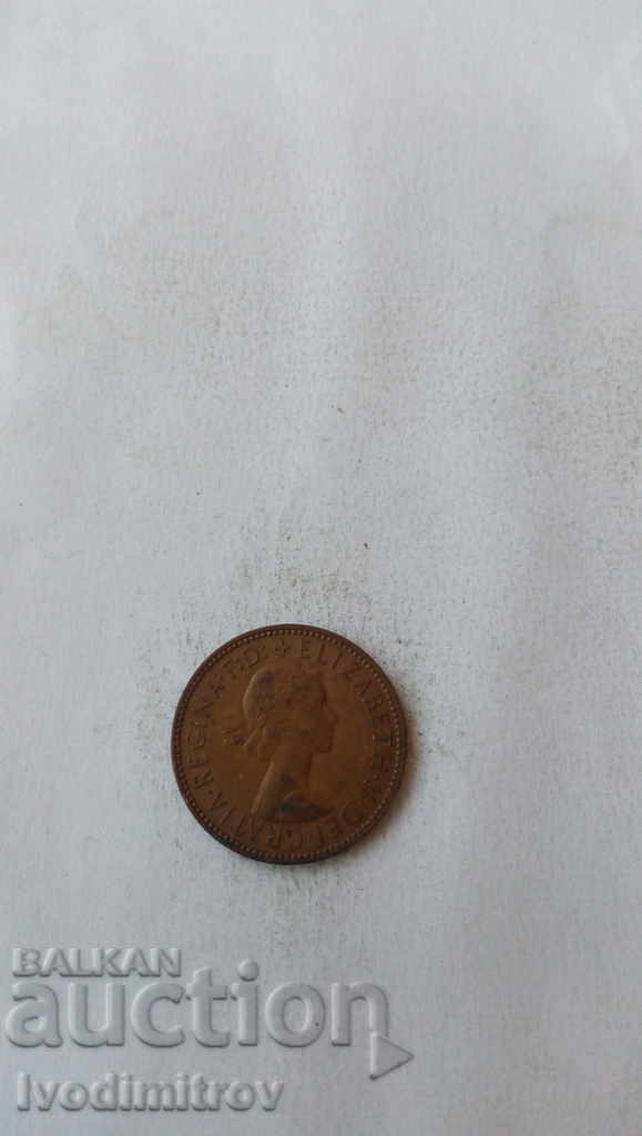 Μεγάλη Βρετανία 1/2 πένα 1965 με τιμή 1.85 BGN | € 0.95