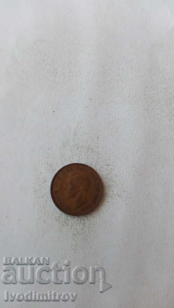 Great Britain 1 farting 1944 with price 2.25 BGN | € 1.15