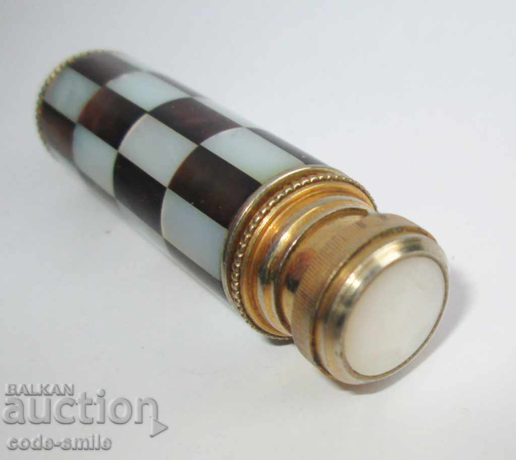 Παλιό γαλλικό μπουκάλι αρώματος με μητρικό υλικό - 5 Παλιό γαλλικό μπουκάλι αρώματος με μητρικό υλικό - 5