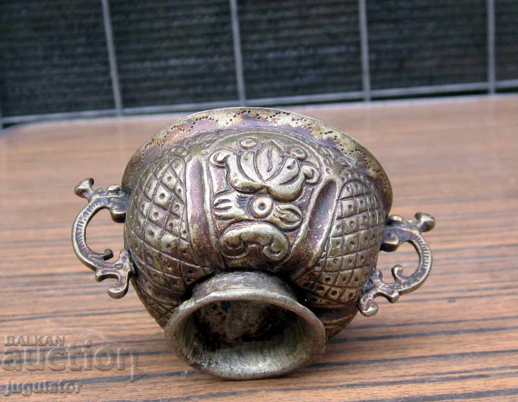 Bulgarian Renaissance silver vessel religious cup baptism with price 240.00 BGN | € 122.71