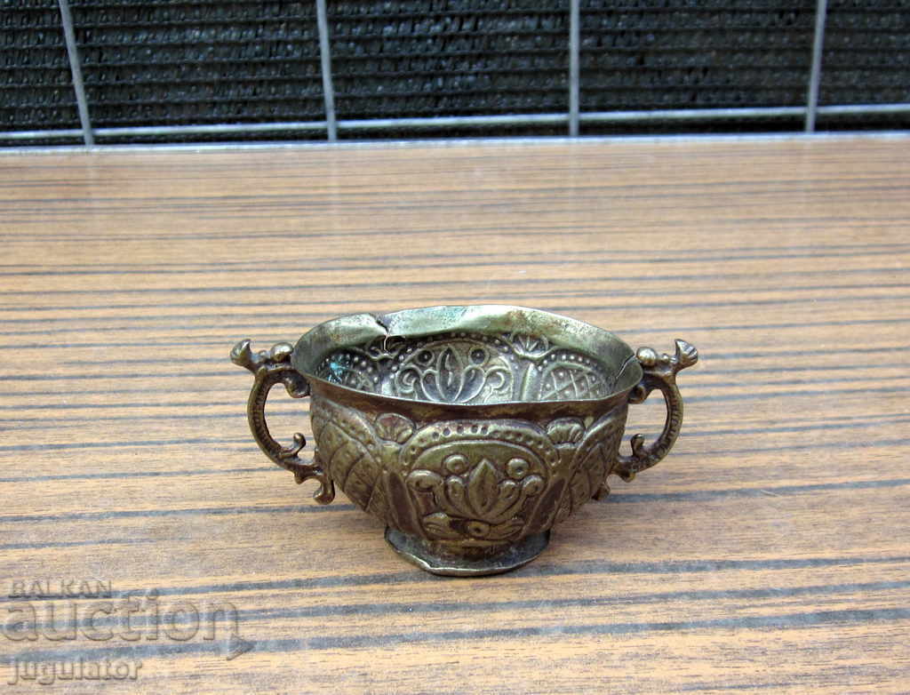 Bulgarian Renaissance silver vessel religious cup baptism - 5