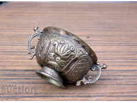 Vas renascentist bulgar din argint botez cupa religioasa