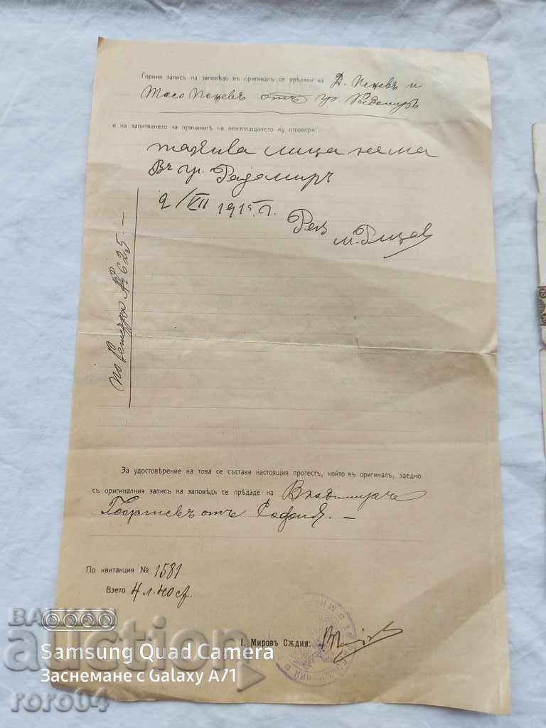 RADOMIR - PROTEST - RECORD OF ORDER - 5 RADOMIR - PROTEST - RECORD OF ORDER - 5