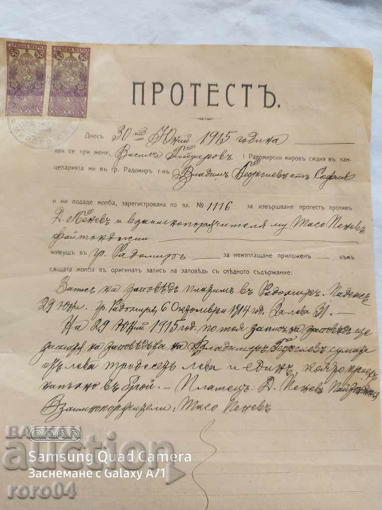 RADOMIR - PROTEST - RECORD OF ORDER - 7 RADOMIR - PROTEST - RECORD OF ORDER - 7