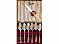 SILVER VINERS fruit and cake set