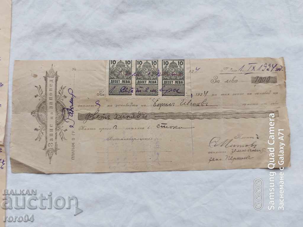 RADOMIR - PROTEST - RECORD OF ORDER with price 17.99 BGN | € 9.20