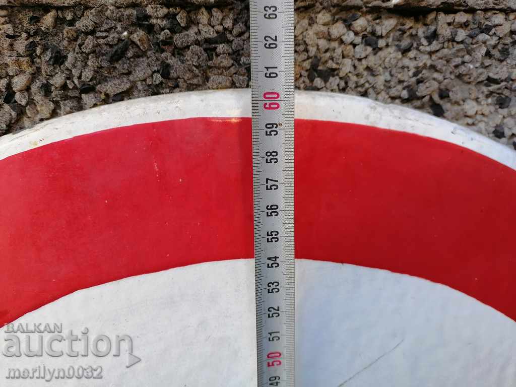 Delivery of Enamelled road sign from the early 1960s Delivery of Enamelled road sign from the early 1960s