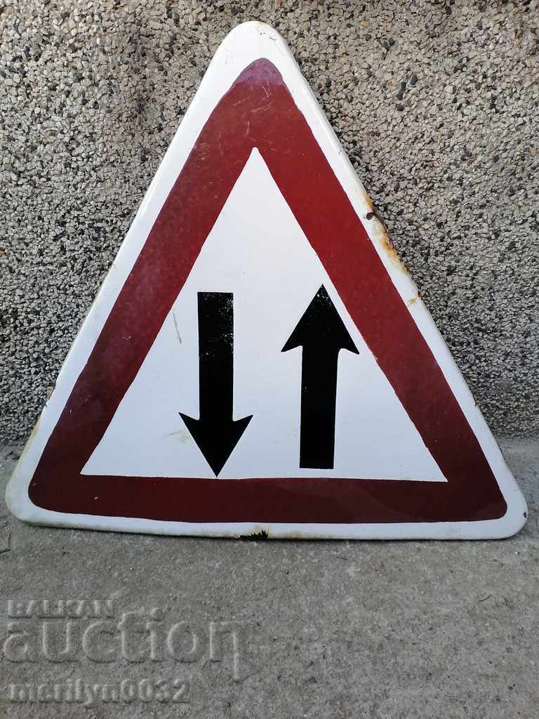 Enamelled road sign from the early 1960s - 7 Enamelled road sign from the early 1960s - 7