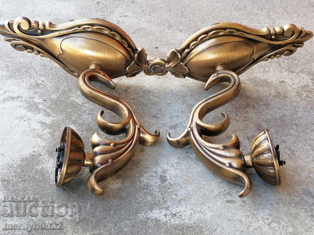 Pair of wall sconces electric lamp 2 pieces with price 78.00 BGN | € 39.88 Pair of wall sconces electric lamp 2 pieces with price 78.00 BGN | € 39.88