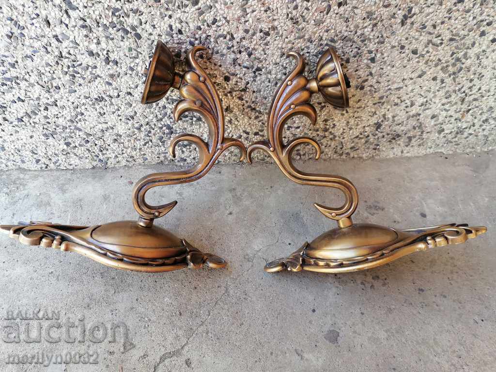 Pair of wall sconces electric lamp 2 pieces - 5 Pair of wall sconces electric lamp 2 pieces - 5