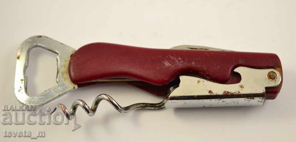 Corkscrew with 2 openers and a knife with price 2.00 BGN | € 1.02 Corkscrew with 2 openers and a knife with price 2.00 BGN | € 1.02