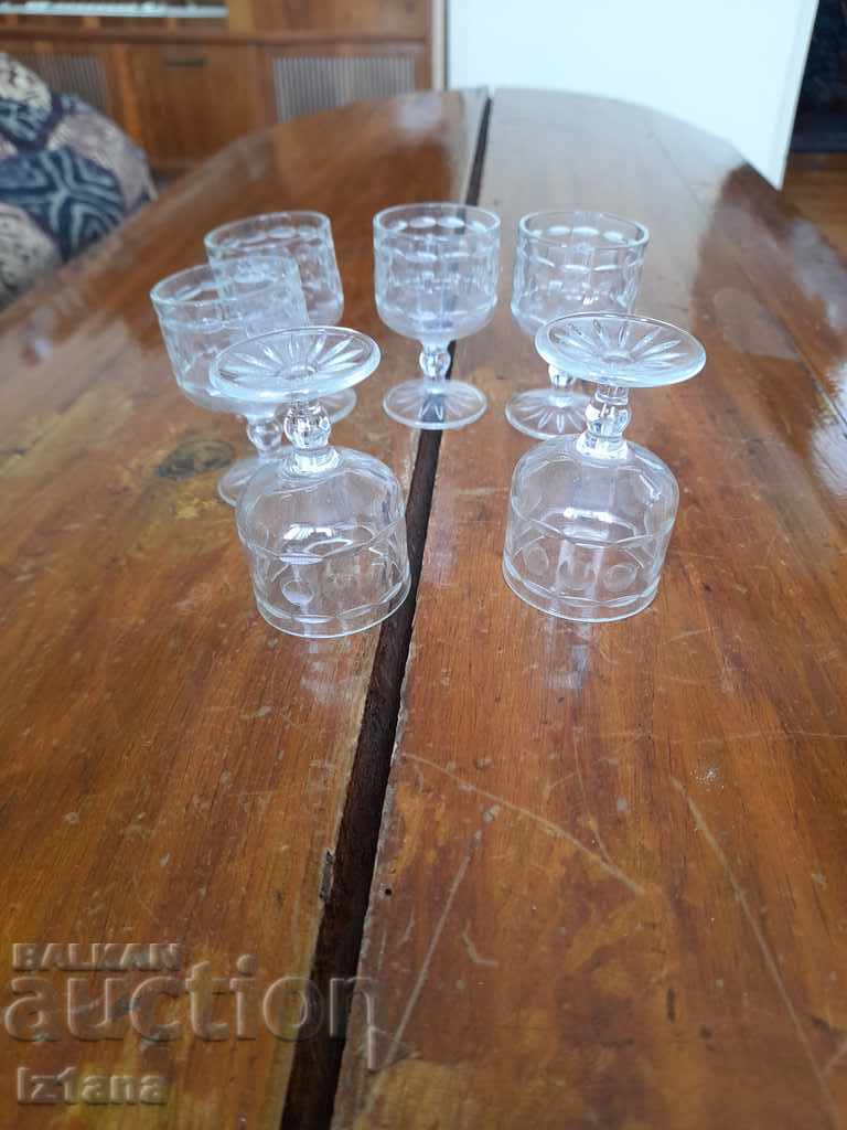 Παλιά γυάλινα ποτήρια Χρυστάλλινα - 7 Παλιά γυάλινα ποτήρια Χρυστάλλινα - 7