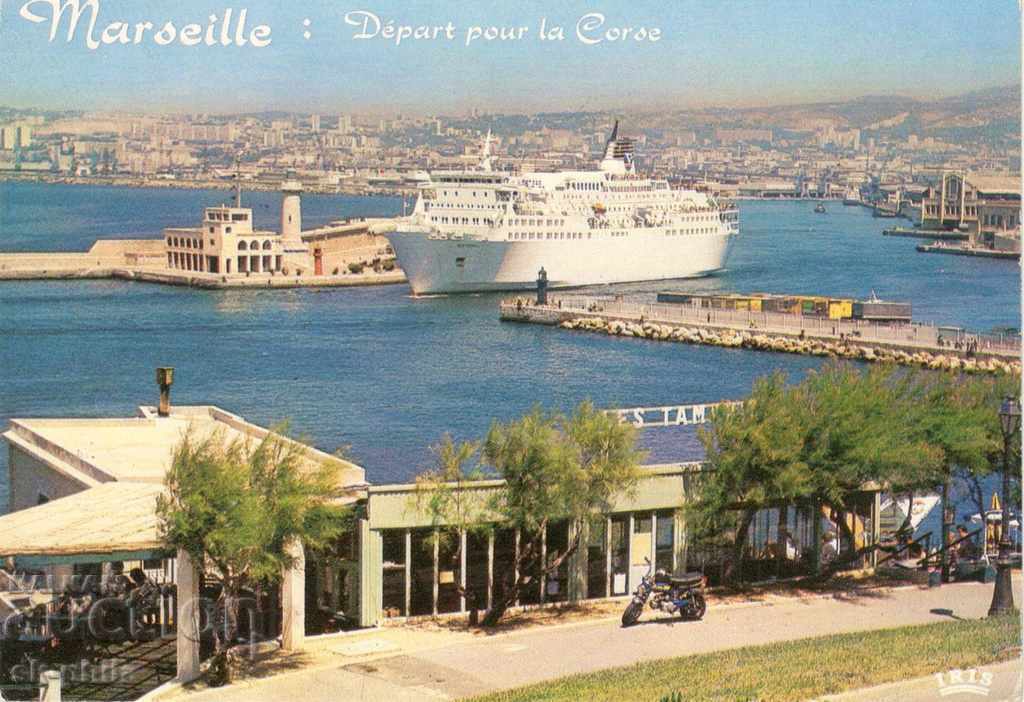 Пощенска картички - Марсилия, Входа в пристанището