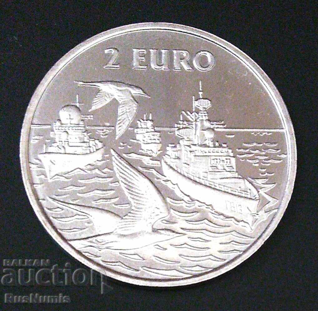 Нидерландия. 2 евро 1997 г. Вътрешно корабоплаване. UNC.