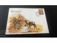 Coin stamp envelope Mauritania