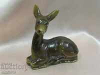 Figura ceramică din secolul al XIX-lea - Cerb