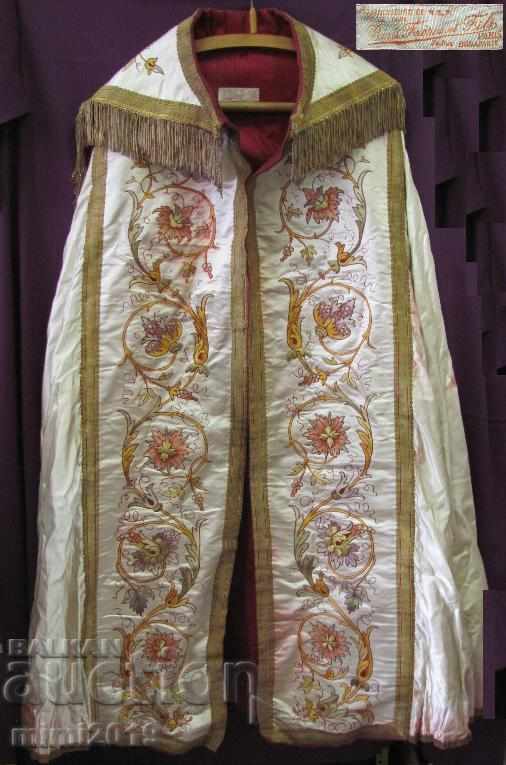 20-те Христианска Църква Наметало Париж златна сърма,коприна