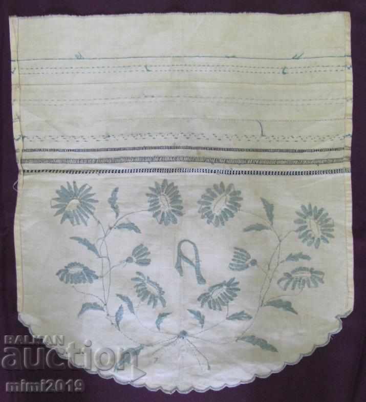 19th Century Hand Embroidery Monogram A - 6