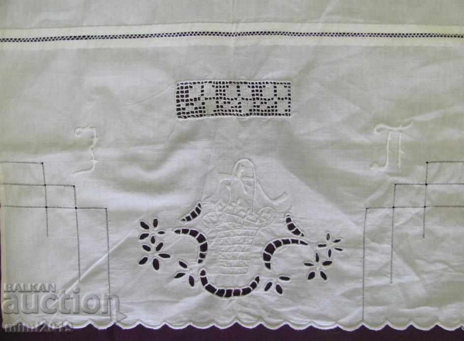 19th century Women's Apron Monogram Z / A / P - 5 19th century Women's Apron Monogram Z / A / P - 5