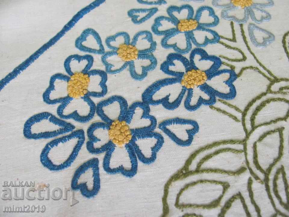 19th Century Hand Embroidery Wall Carpet, Tablecloth - 6 19th Century Hand Embroidery Wall Carpet, Tablecloth - 6