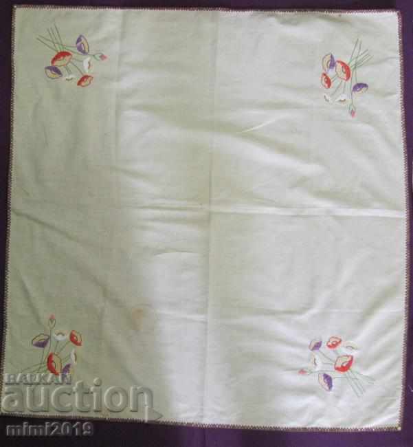 50s Vintage 2 pcs. Tablecloths hand embroidered with price 20.00 BGN | € 10.23