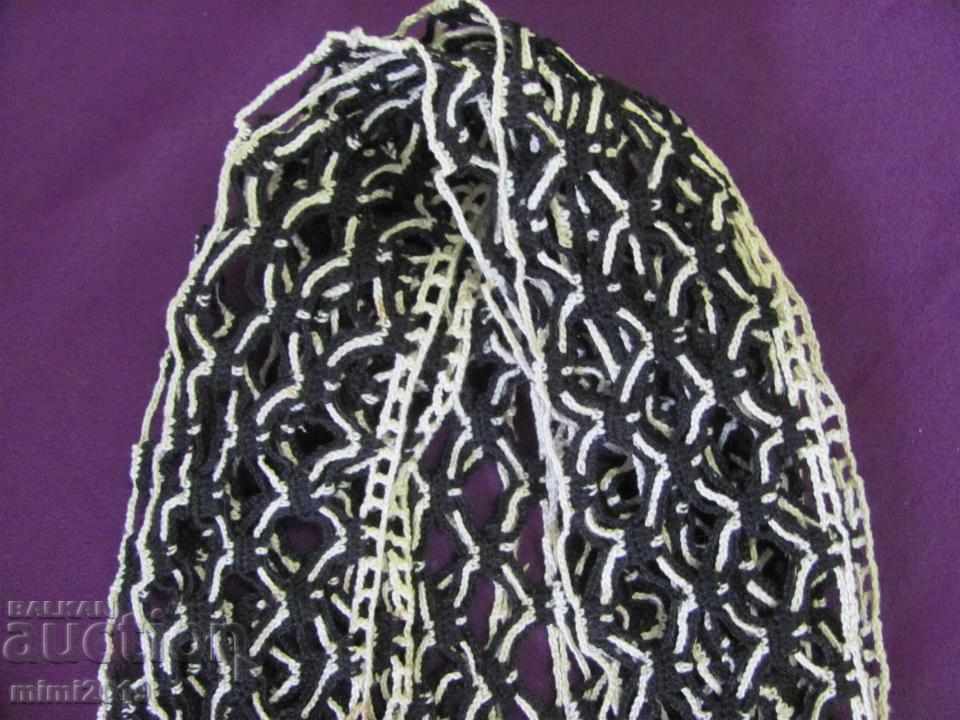 19th century 2 pcs. Hand Knitted Lace - 6 19th century 2 pcs. Hand Knitted Lace - 6