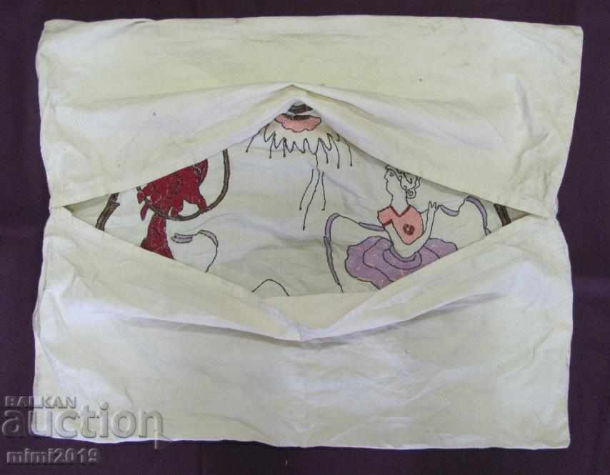 60-те Машинна Бродерия Калъфка за Възглавница - 7 60-те Машинна Бродерия Калъфка за Възглавница - 7