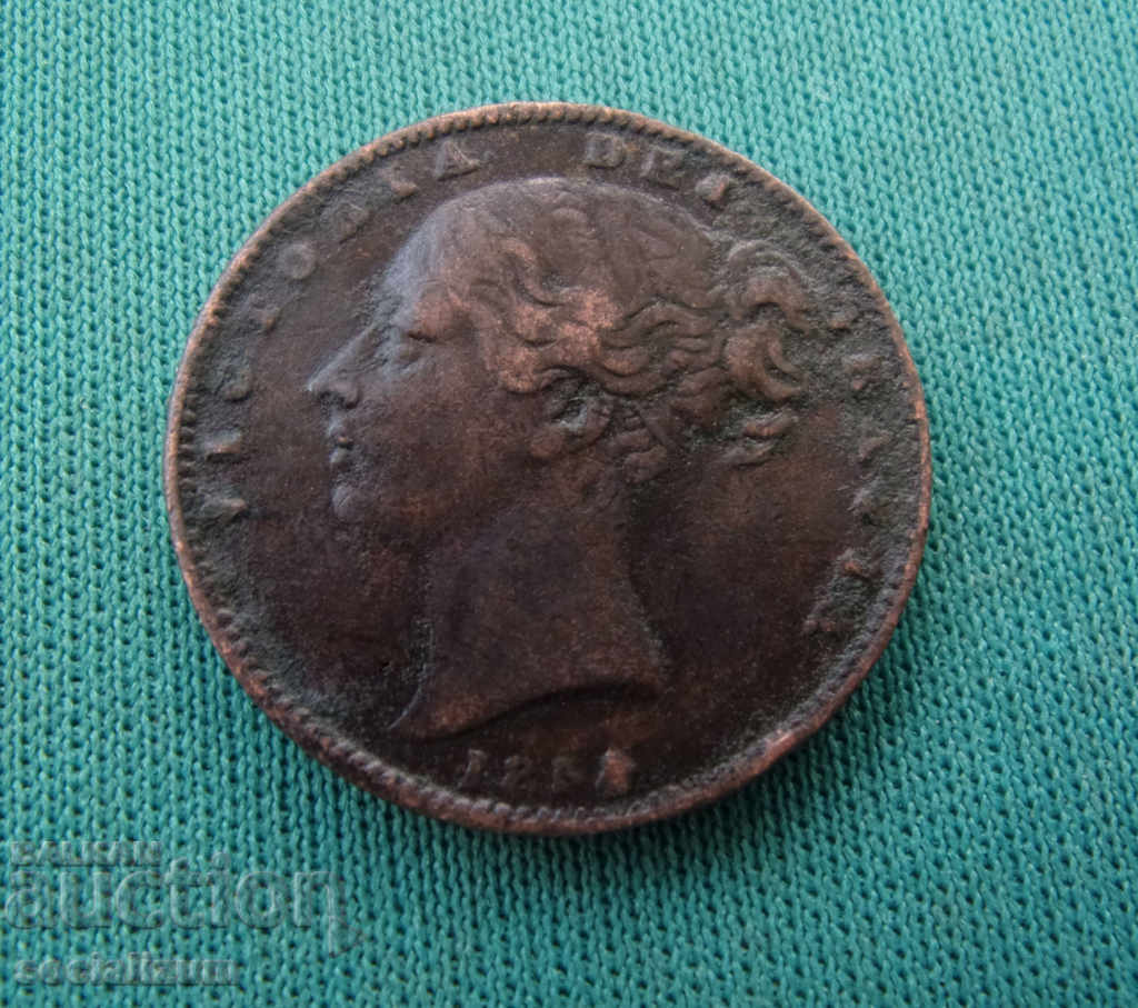 Англия  ¼  Пени  1854 с цена € 10.23 | 20.01 лв.
