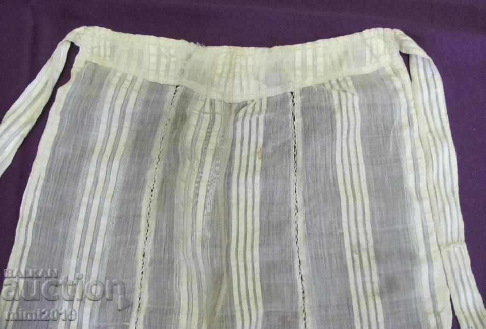 Доставка на 19 век Женска Престилка и Кърпа Памучен Кенар Доставка на 19 век Женска Престилка и Кърпа Памучен Кенар