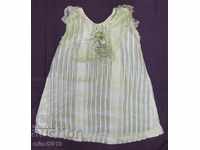 19th century Children's Nightgown Silk Kenar