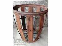 Metal basket for wrought iron