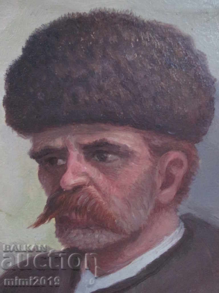 Old painting - portrait - oil, cardboard, master, signature with price 525.00 BGN | € 268.43 Old painting - portrait - oil, cardboard, master, signature with price 525.00 BGN | € 268.43