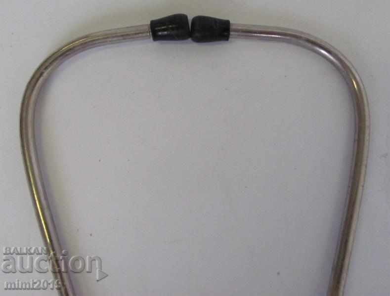 Auction 19th century Binaoral Stethoscope with bakelite bell Auction 19th century Binaoral Stethoscope with bakelite bell