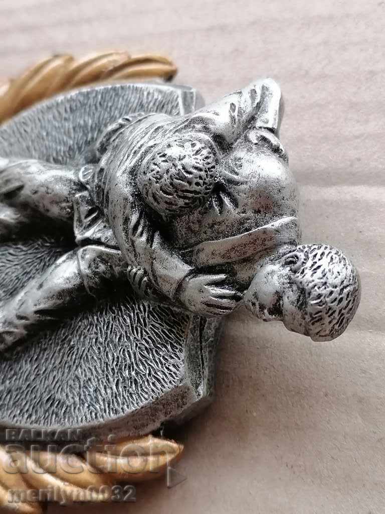 Fighting figure, wrestlers plastic, sculpture, award - 6 Fighting figure, wrestlers plastic, sculpture, award - 6