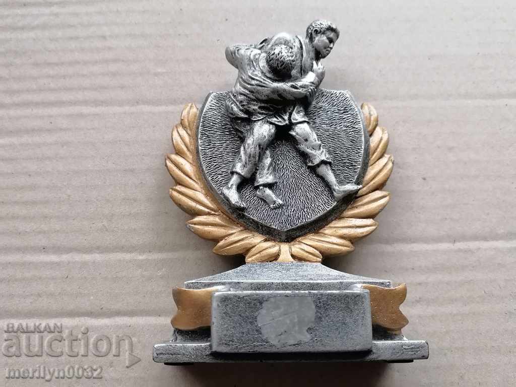 Fighting figure, wrestlers plastic, sculpture, award
