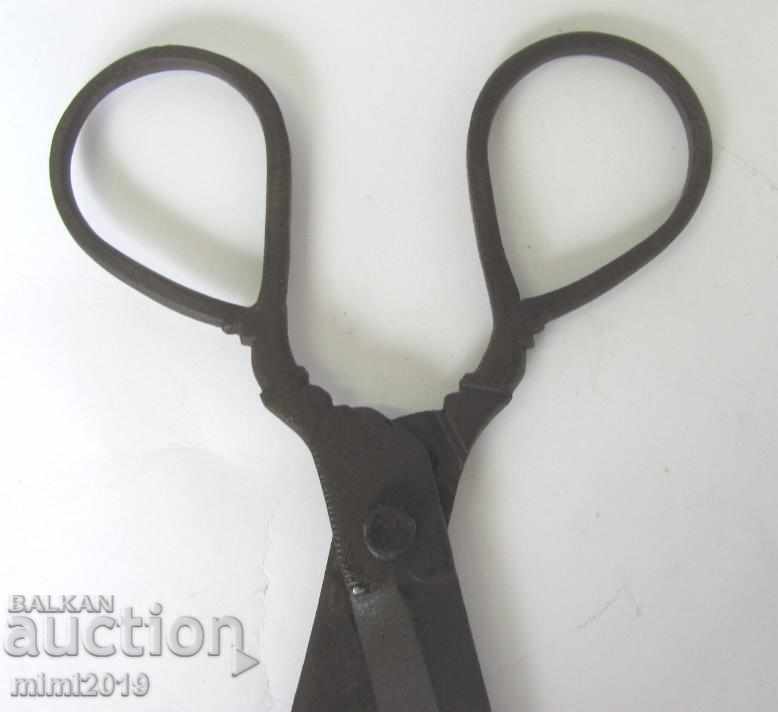 Доставка на 19 век Ръчно Кована Голяма Желязна Ножица Доставка на 19 век Ръчно Кована Голяма Желязна Ножица