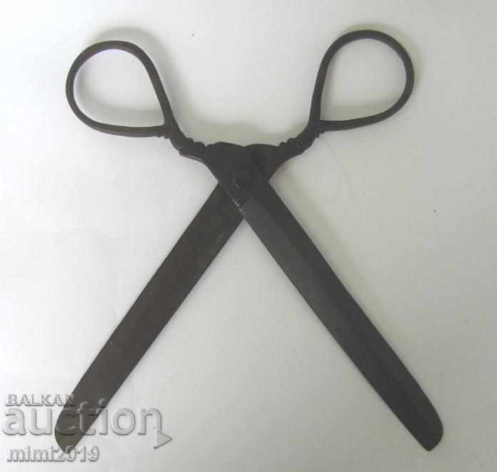 19 век Ръчно Кована Голяма Желязна Ножица - 7 19 век Ръчно Кована Голяма Желязна Ножица - 7