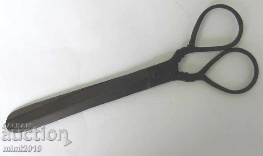 19th century Hand Forged Large Iron Scissors