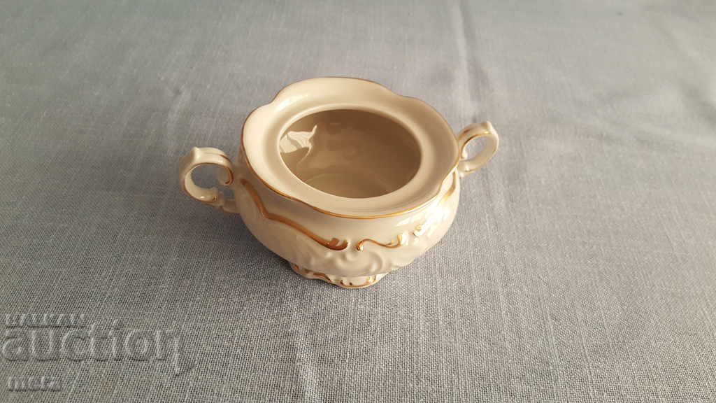 Porcelain sugar bowl - Bavaria with price 14.00 BGN | € 7.16 Porcelain sugar bowl - Bavaria with price 14.00 BGN | € 7.16