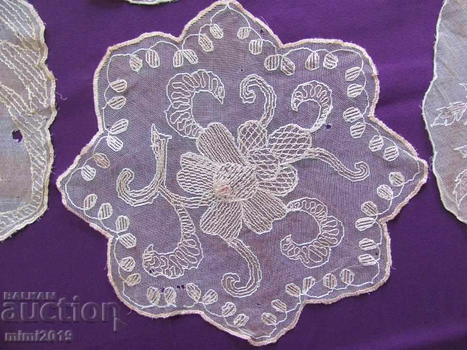 Auction 19th century 5 pcs. Handmade Embroidery Karenza Auction 19th century 5 pcs. Handmade Embroidery Karenza