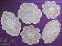 19th century 5 pcs. Handmade Embroidery Karenza